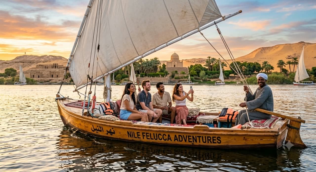 Cairo Nile Felucca Ride with Private Hotel Transfers
